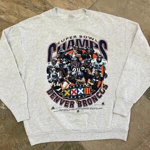Denver Broncos Super Bowl Xxxii Football Sweatshirt